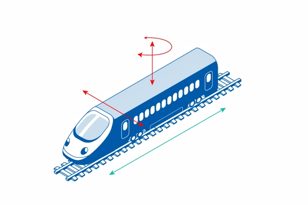 圖像描繪了直線軌道上的火車?；疖囍荒芟蚯?向后移動